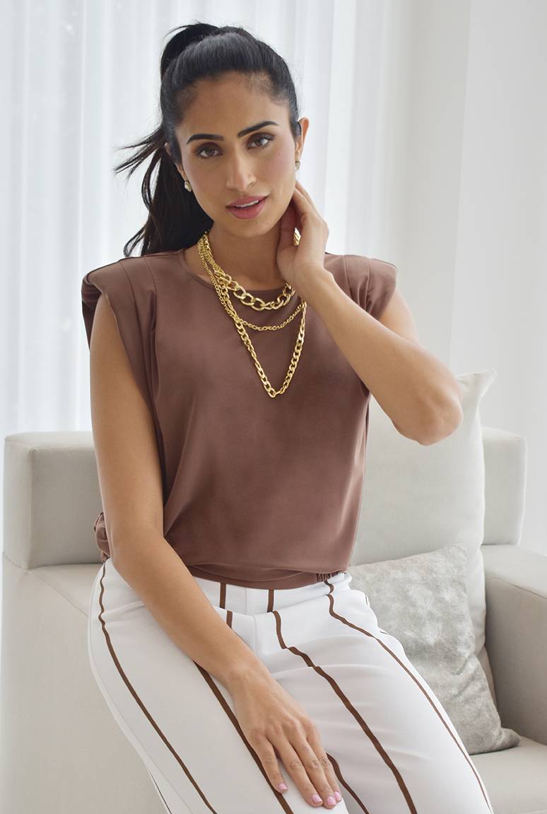 Organic Cotton Muslin Harriet Top - Ayla Whisper