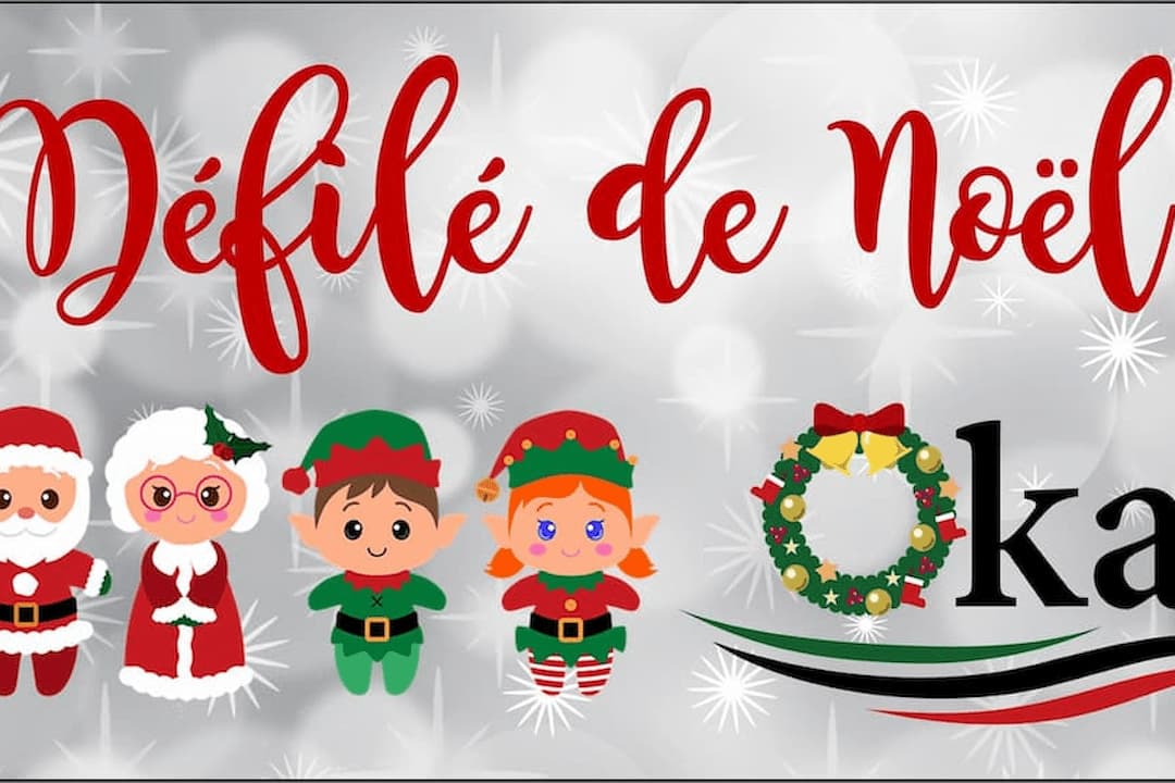 Le défilé du père Noël d'Oka