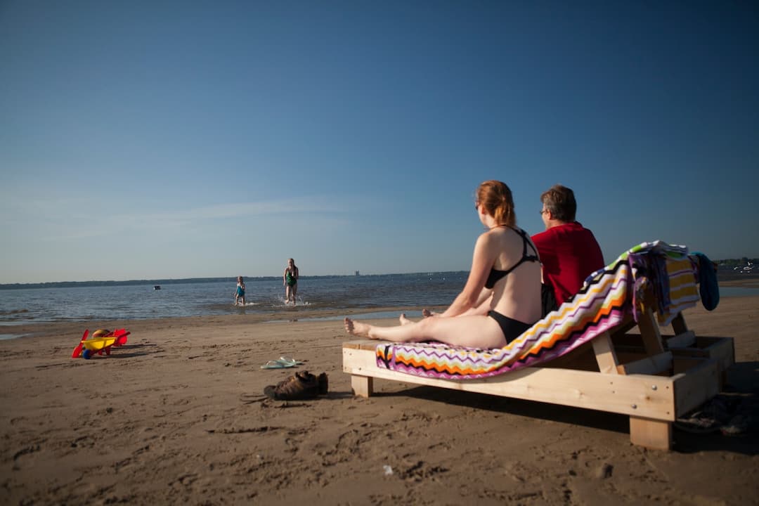 Famille sur la plage