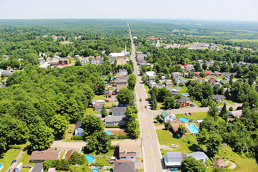 Vue aérienne de Brownsburg-Chatham