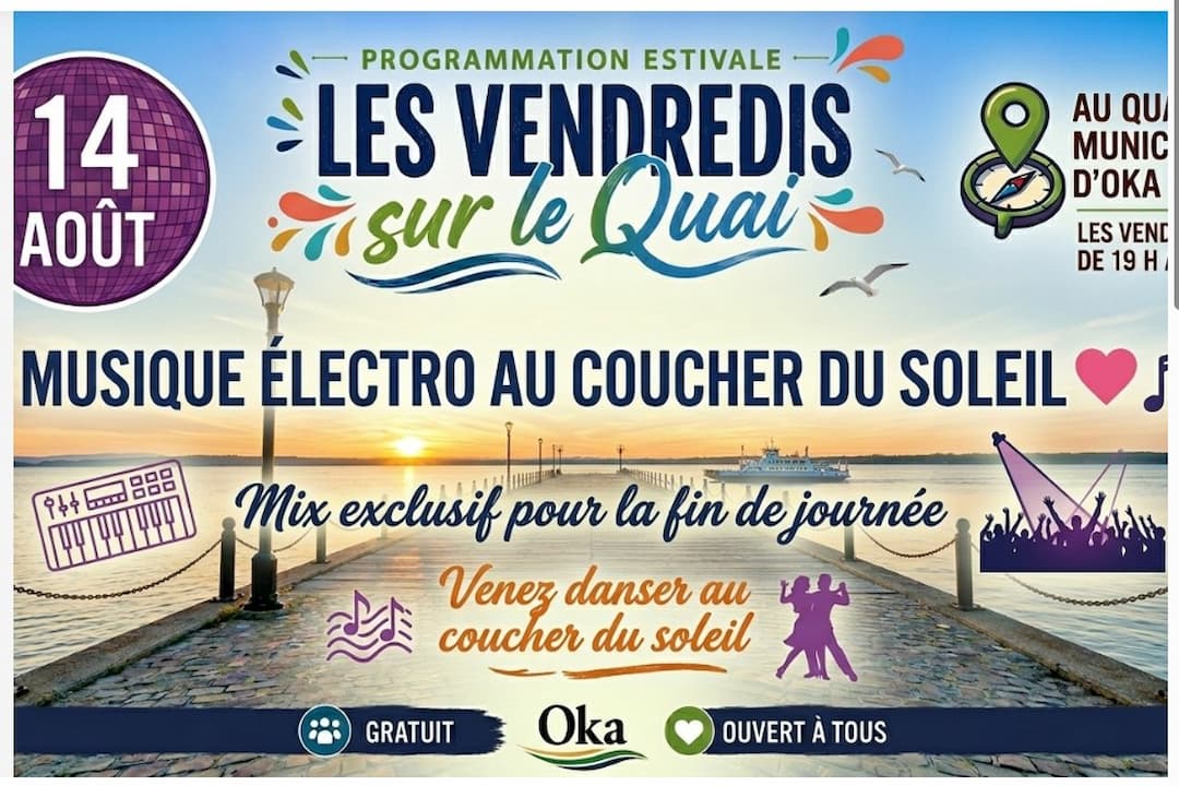 Les vendredis sur le quai – Musique électro au coucher du soleil