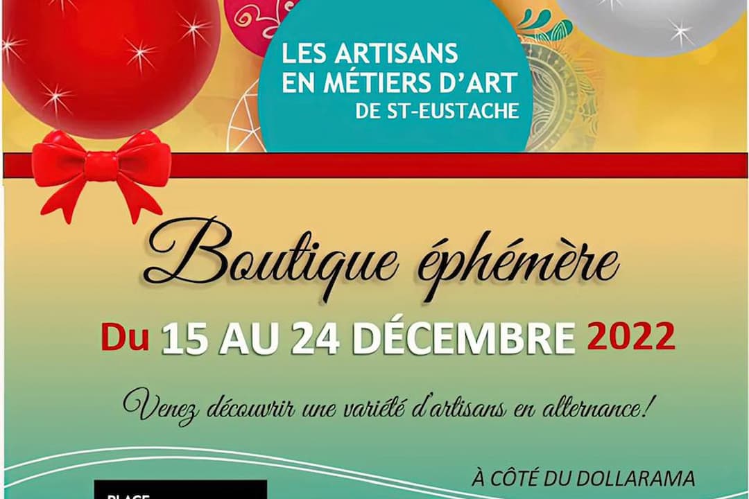 Boutique éphémère à la Place StEustache Tourisme BassesLaurentides