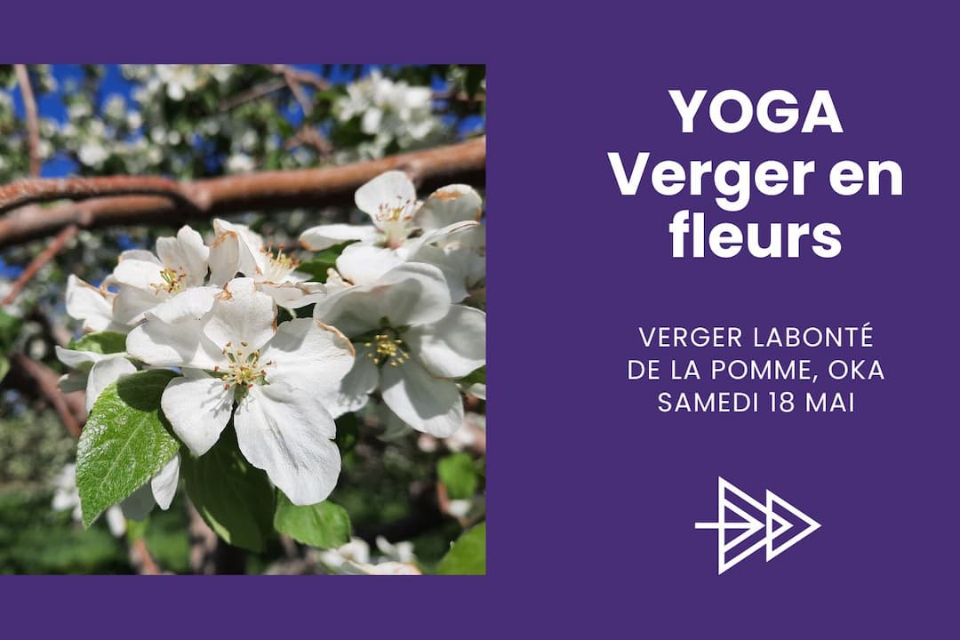 Yoga - Verger en fleur chez Labonté de la pomme