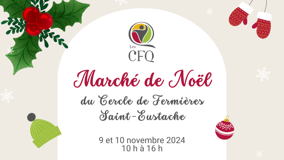 Marché de Noël du Cercle de Fermières Saint-Eustache