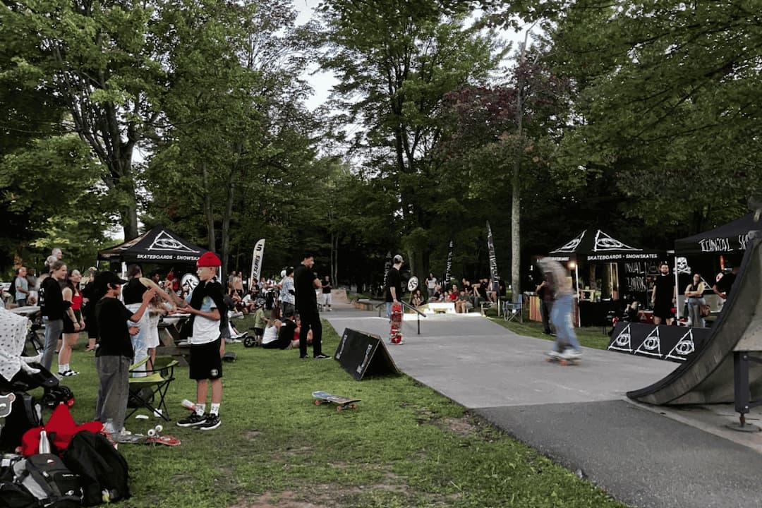 Skate, plaisir et BBQ