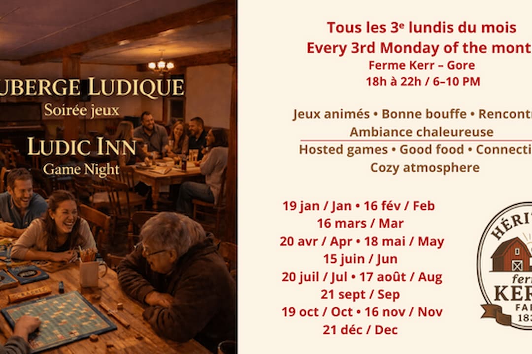 L’Auberge Ludique / The Ludique Inn ( Soirée de jeux - Game Night )